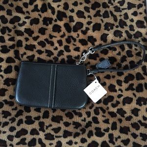 NWT COACH black wristlet